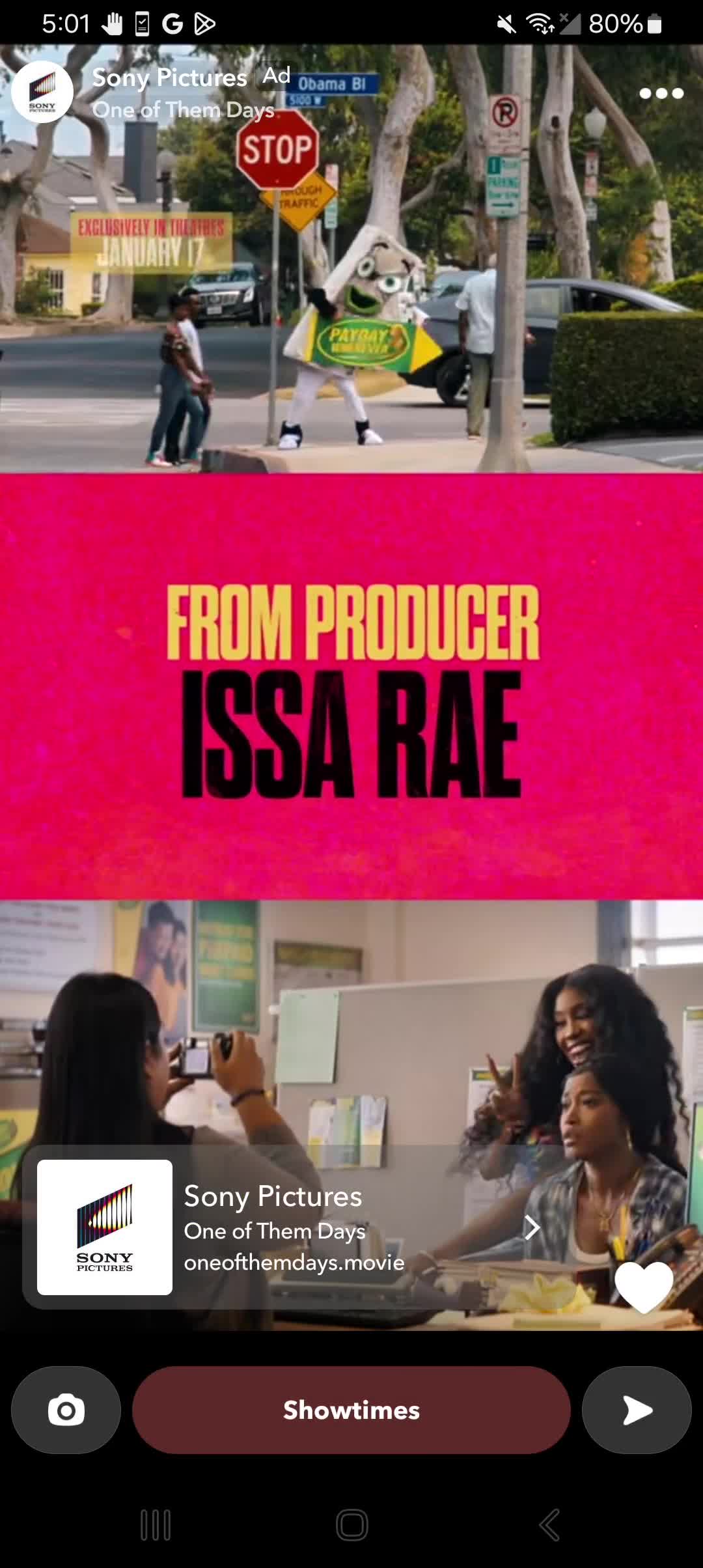 Columbia Tristar Motion Picture Group campaigns first seen Dec 2024.