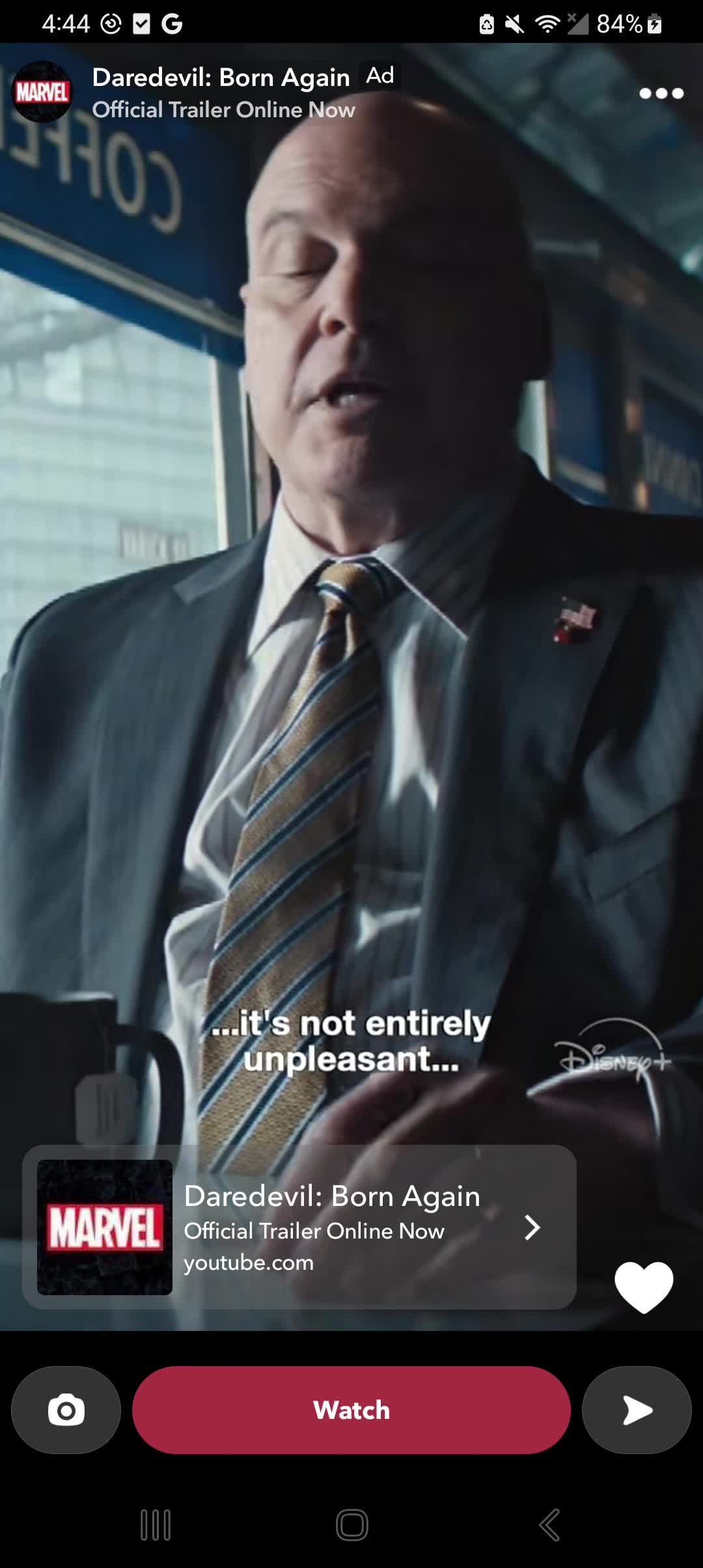 Disney+ campaigns first seen Jan 2025.