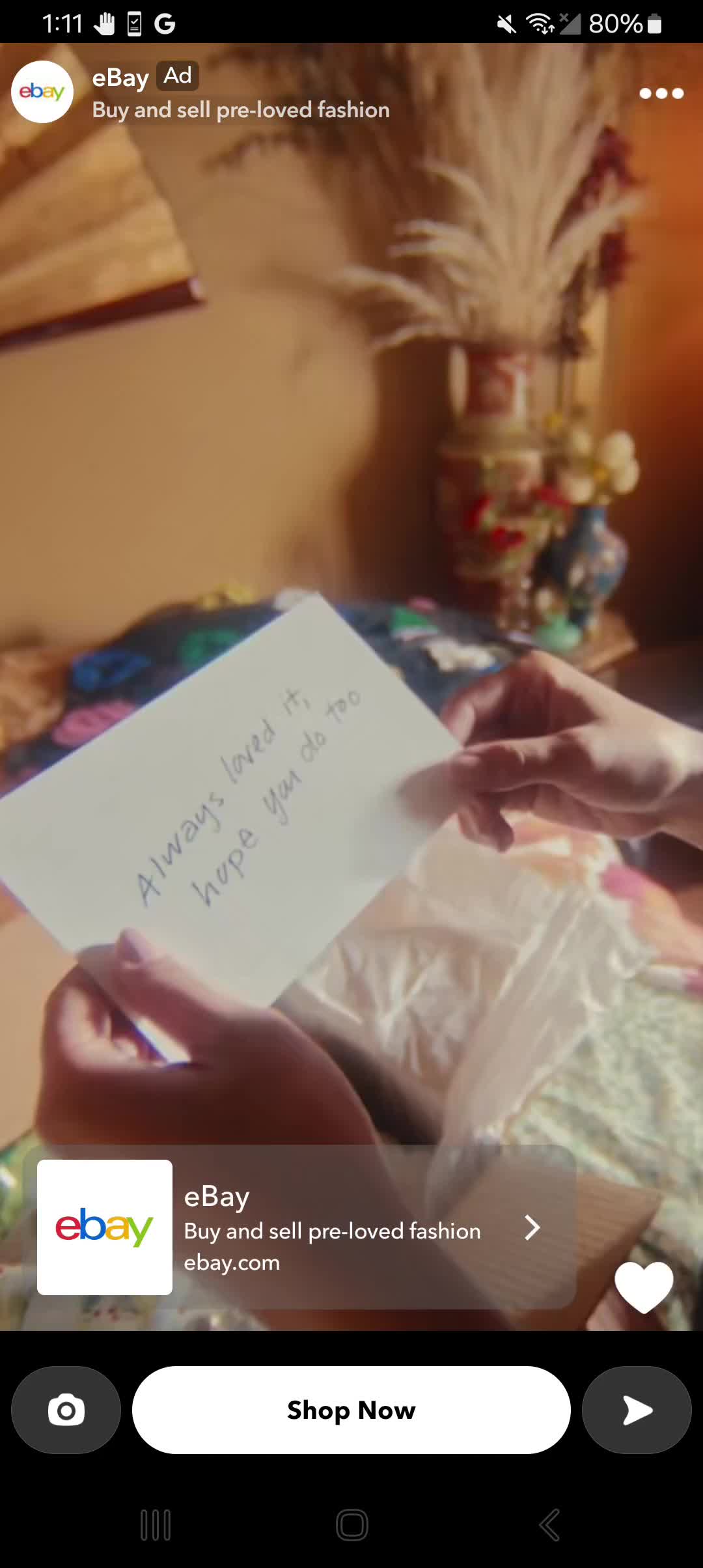 eBay USA campaigns first seen Feb 2025.