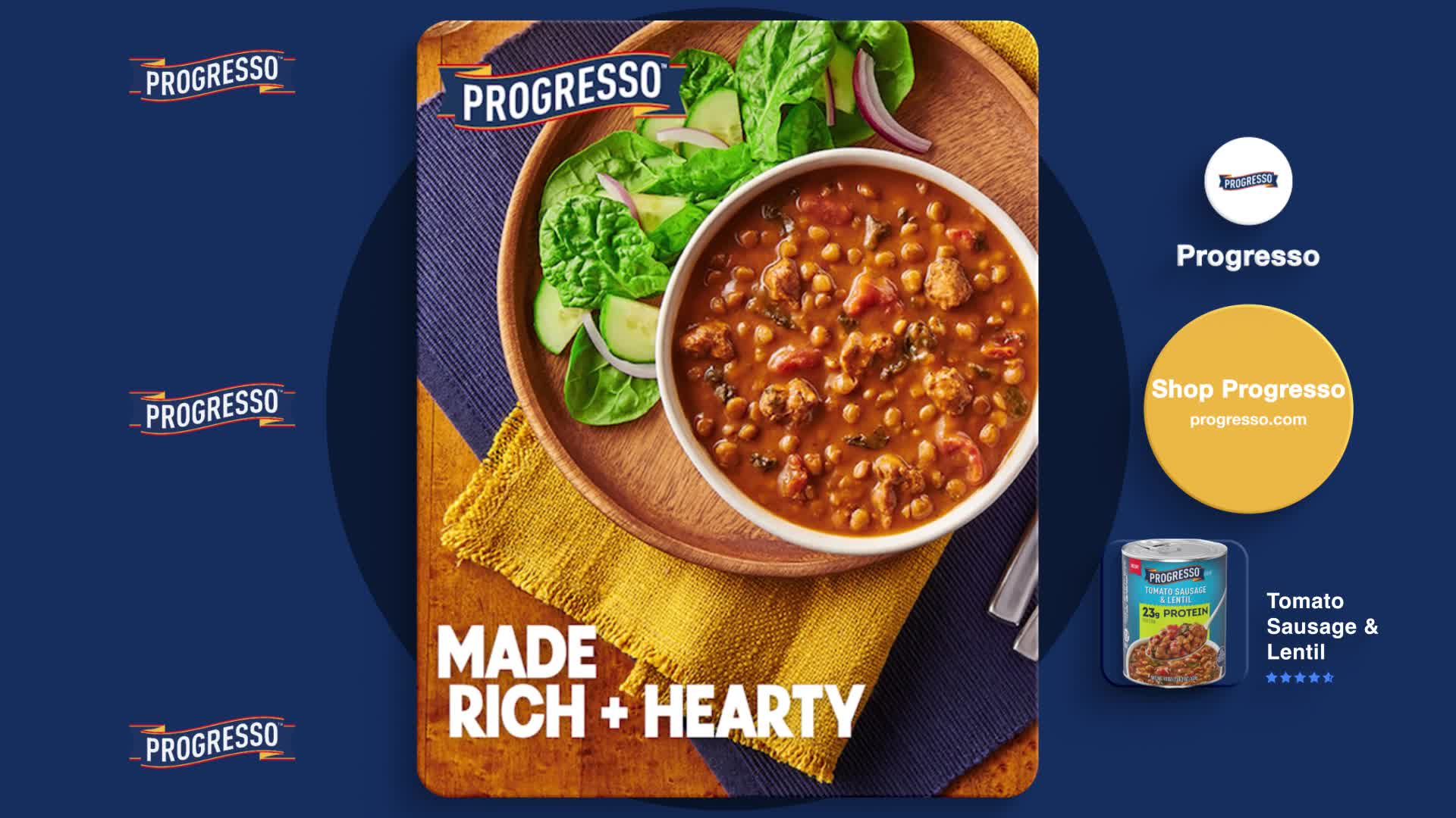 Progresso Quality Foods campaigns first seen Sep 2025.