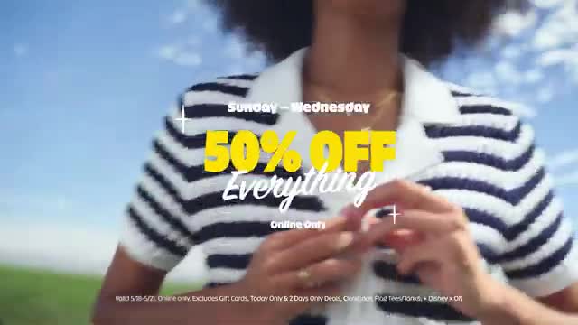 Old Navy campaigns first seen May 2025.