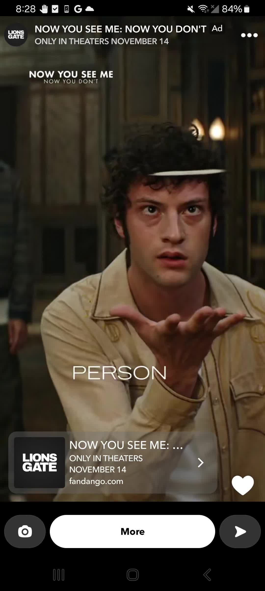 Lions Gate Entertainment campaigns first seen Oct 2025.