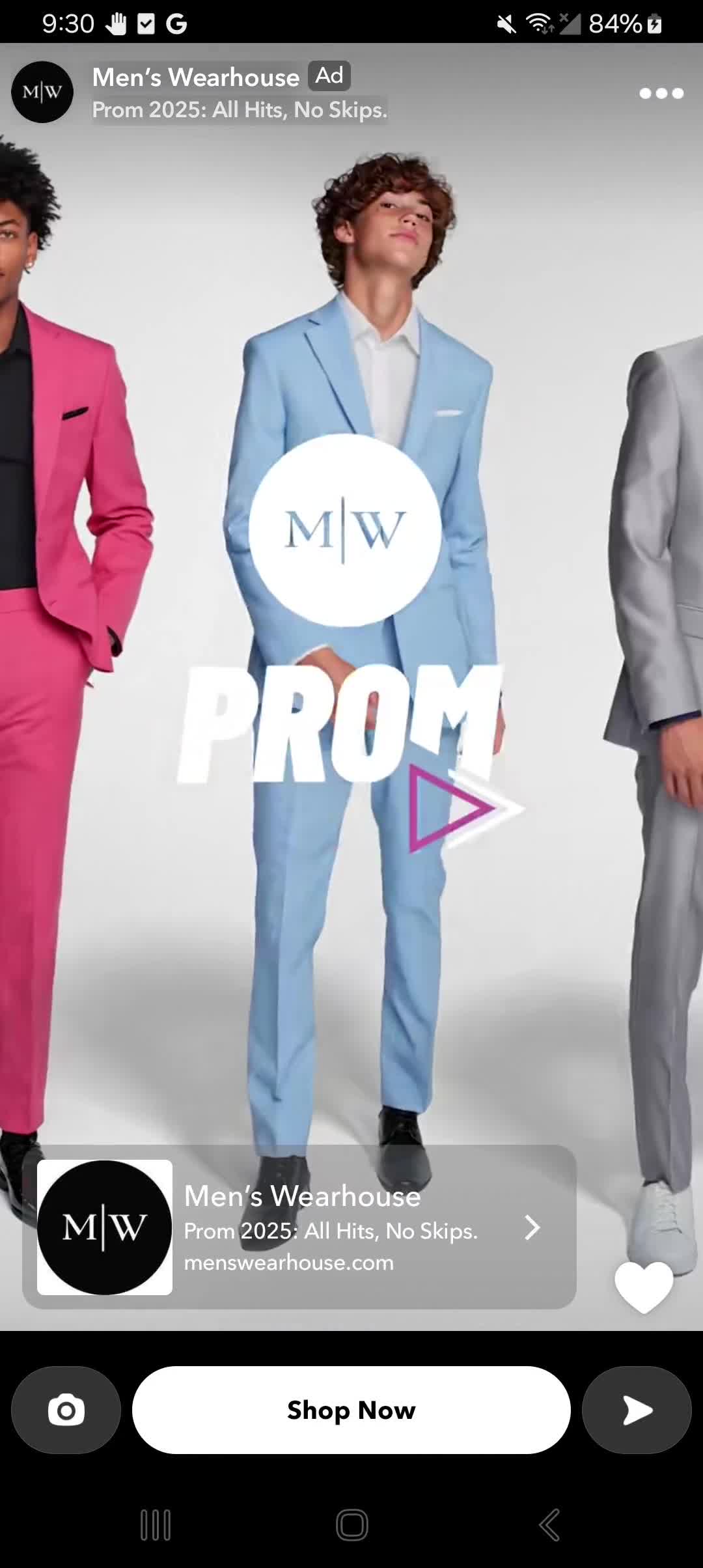 Tailored Brands campaigns first seen Feb 2025.