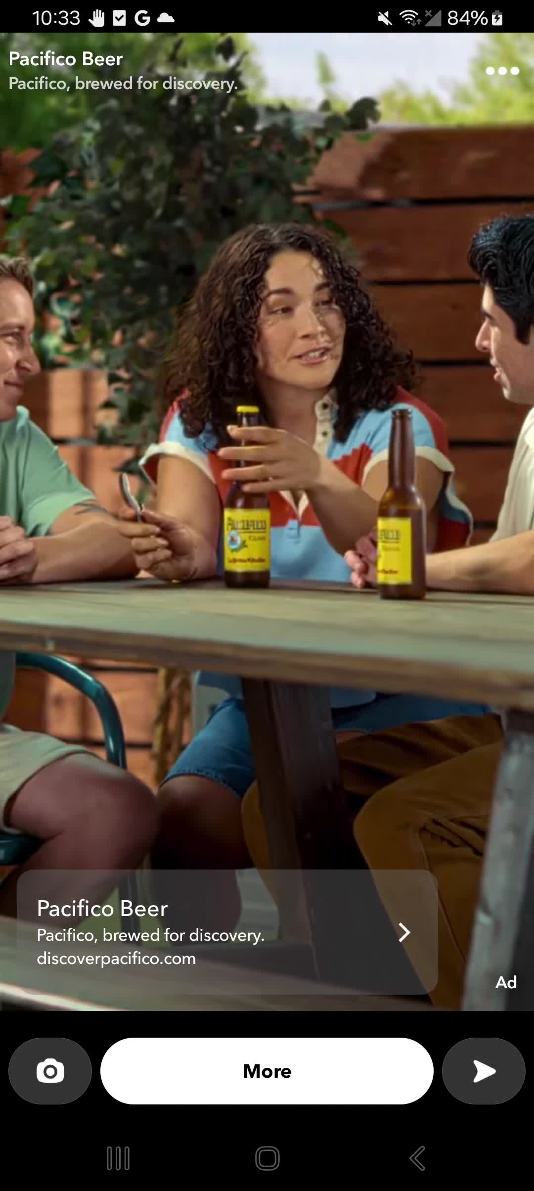 Pacifico Clara campaigns first seen Jun 2025.