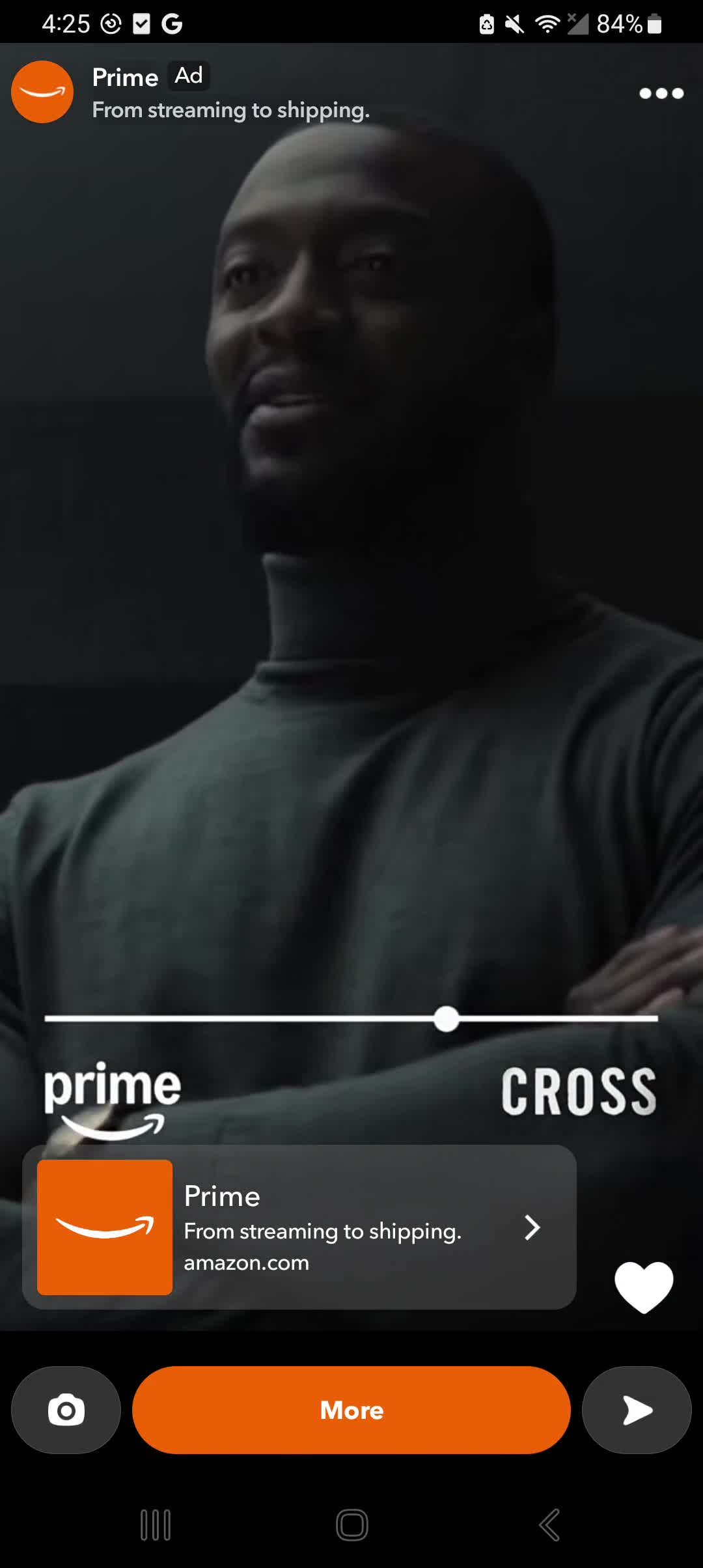 Amazon Prime Video campaigns first seen Nov 2024.